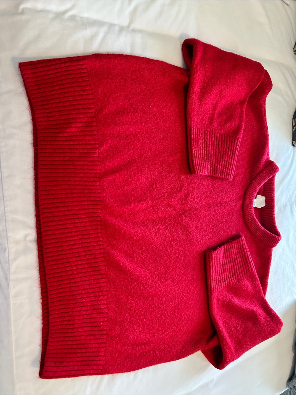 H&M Red Crew neck sweater